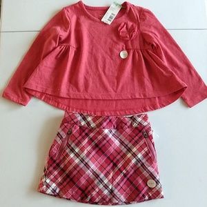 Matching tee & skirt  outfit